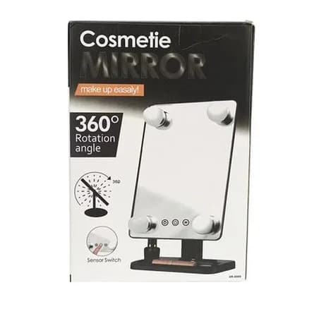 Cosmetic mirror, 4 lights