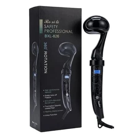 Rotating safety hair curler