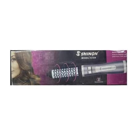 Rotating hot air dryer brush