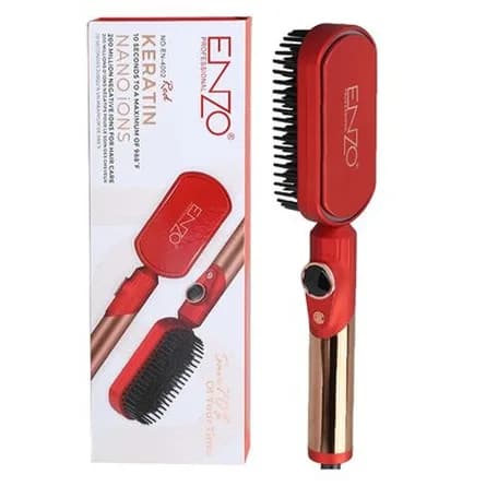 Heated straightening brush, digital