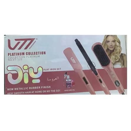 3-piece flat iron set