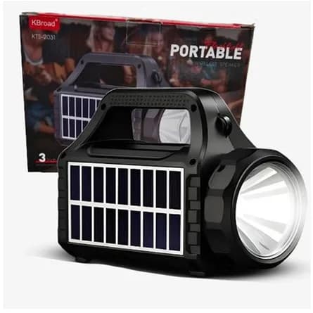 Portable solar light with handle