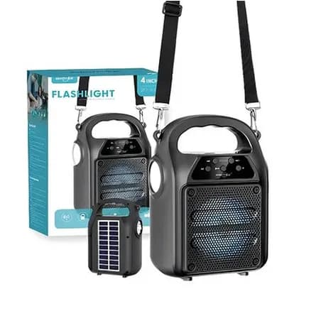 Flashlight speaker combo