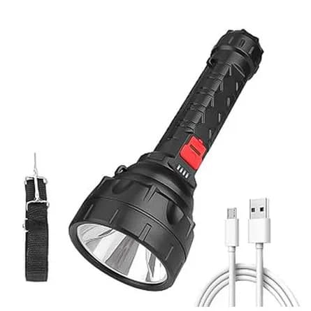 Rechargeable flashlight with USB cable