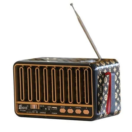 Retro radio speaker