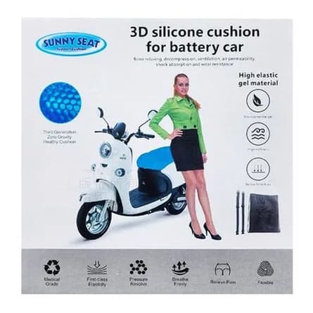 Gel motorcycle seat cushion