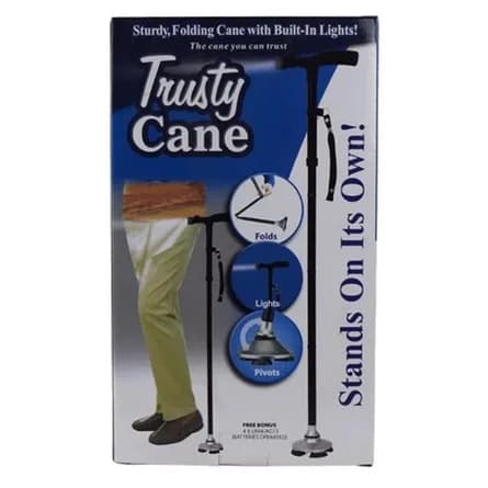 Folding walking cane