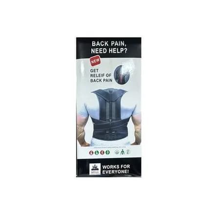 Back support brace, adjustable