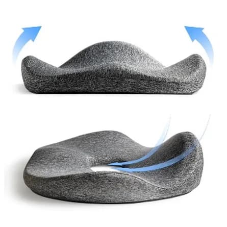 Orthopedic memory foam seat cushion