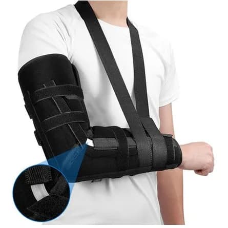 Elbow and arm sling support