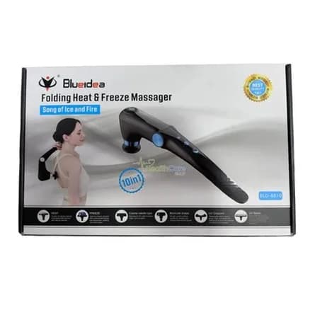 Folding heat and freeze massager