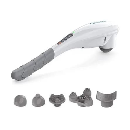 Long-handle massager, white