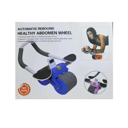 Automatic rebound abdomen wheel