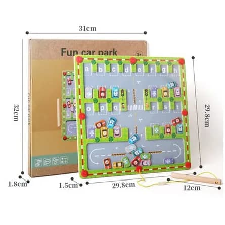 Magnetic cars play mat