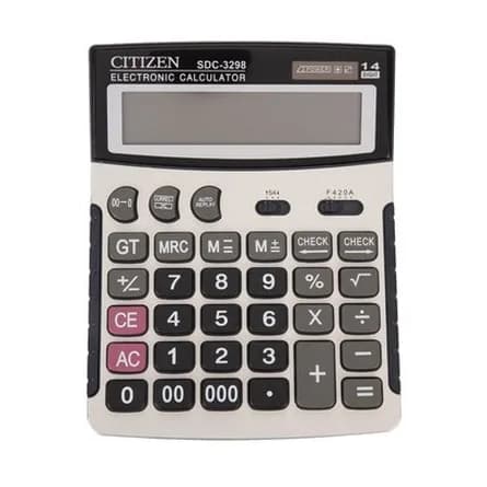 Electronic calculator, large display