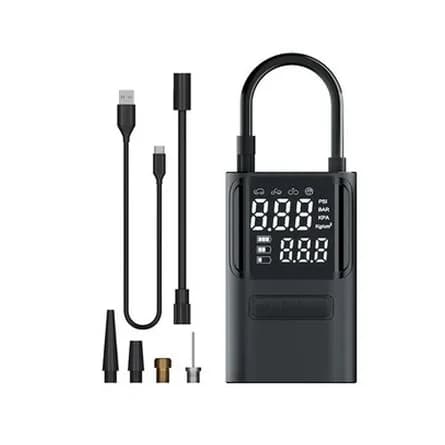 Car tire inflator with power bank