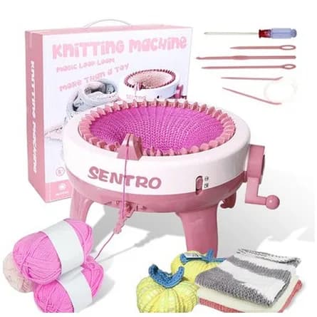 Round knitting loom machine
