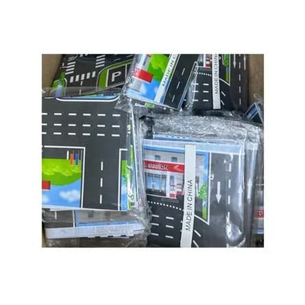 Kids road and parking play mat