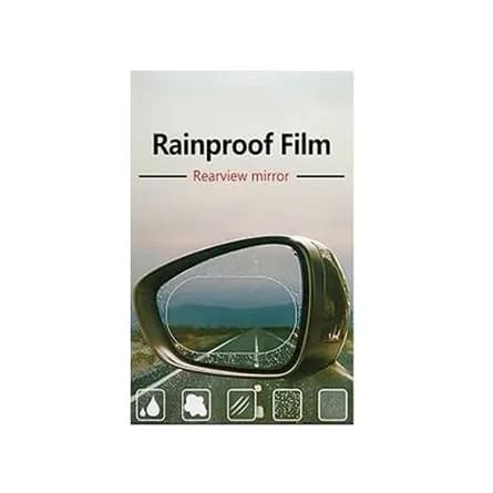 Rainproof film for car mirror
