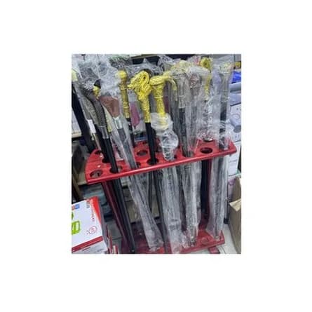 Metal cane rack