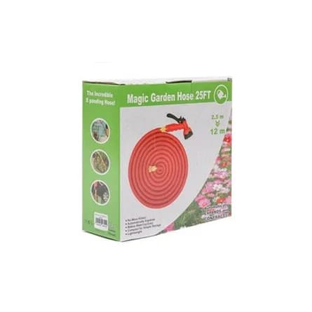 Expandable garden hose, 25ft
