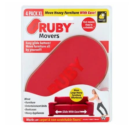 Furniture moving sliders, 4-pack