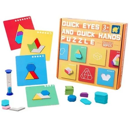 Kids shape-sorting puzzle set
